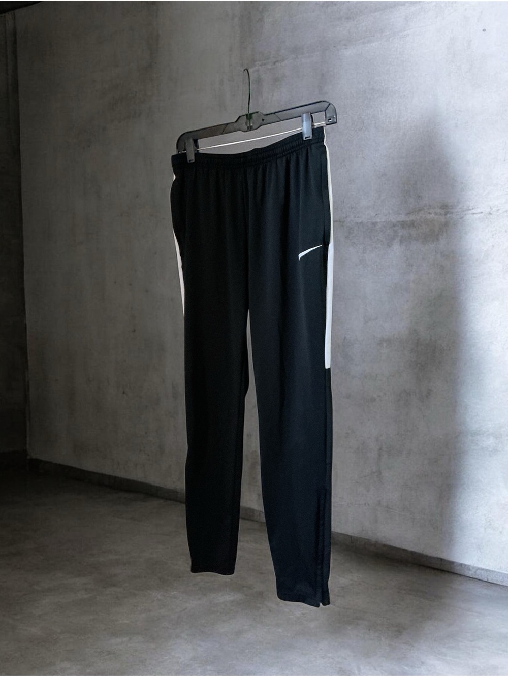 Nike Black Joggers with White Swoosh